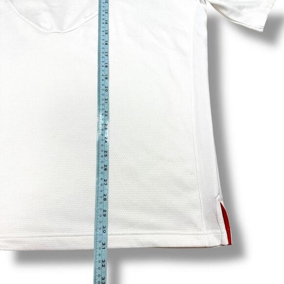 Vintage Nike UGA Georgia Bulldogs Golf Polo Shirt Mens Large White Short Sleeve - Picture 11 of 11